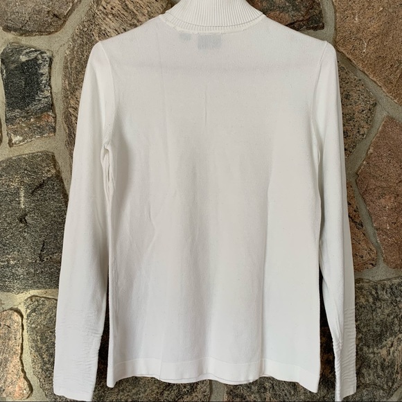 Tribal White Turtleneck Sweater - Picture 2 of 4
